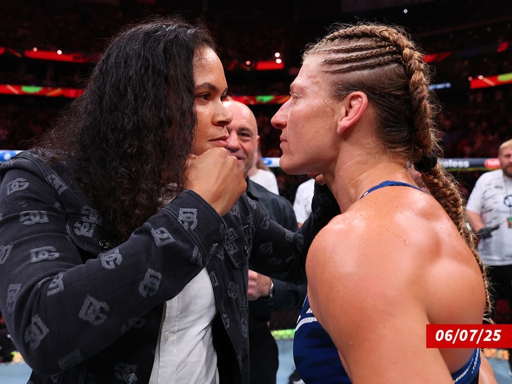 Kayla Harrison faces off with former champion Amanda Nunes getty