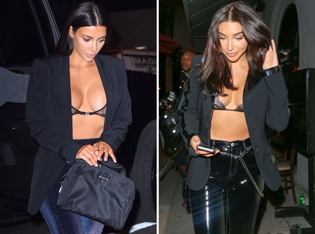 Kim Kardashian (36) vs. Chantel Jeffries (23) -- Bustin' Out Edition