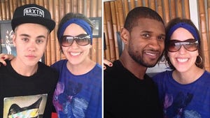 Justin Bieber -- Usher in Panama for Save Justin Summit