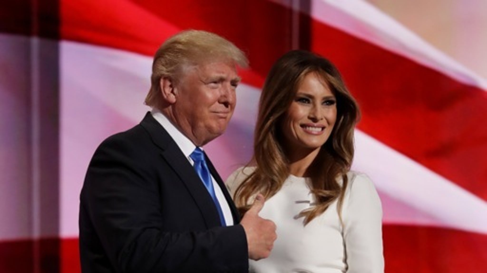 Melania and Donald Trump -- Republican National Convention