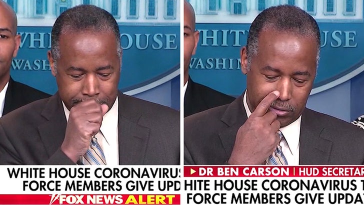 Trump Tests Negative for Coronavirus, Ben Carson Coughs & Touches Face