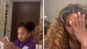 Serena Williams Records Daughter Hilariously Playing W/ Tampon, 'It's A Cat Toy!'