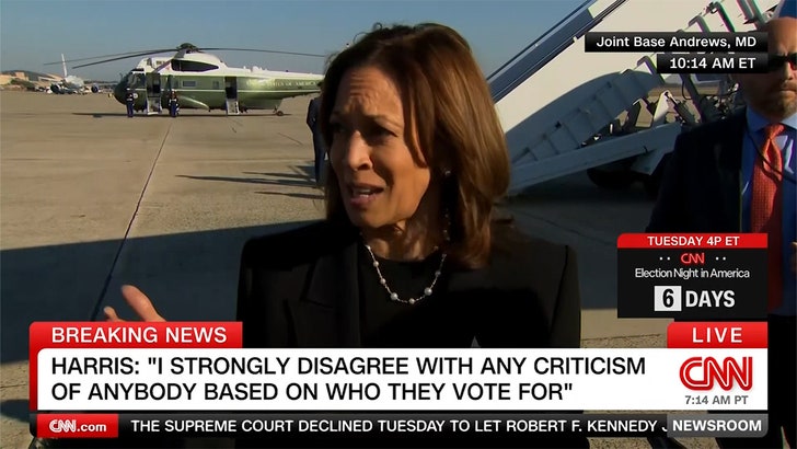 Kamala Harris Distances Herself From Biden’s ‘Garbage’ Trump Supporters Comment