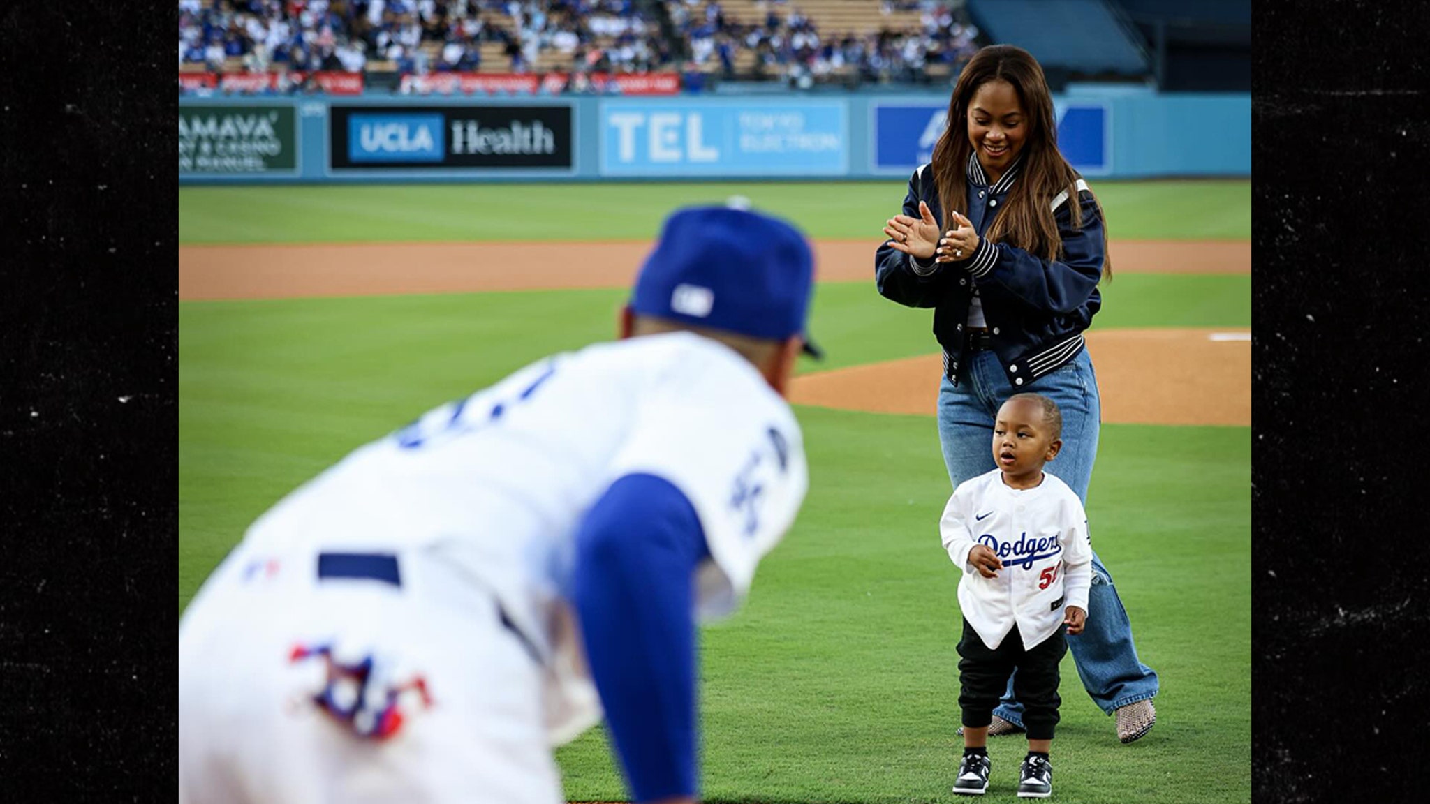 Mookie Betts' Son Throws Adorable First Pitch At Dodgers Game