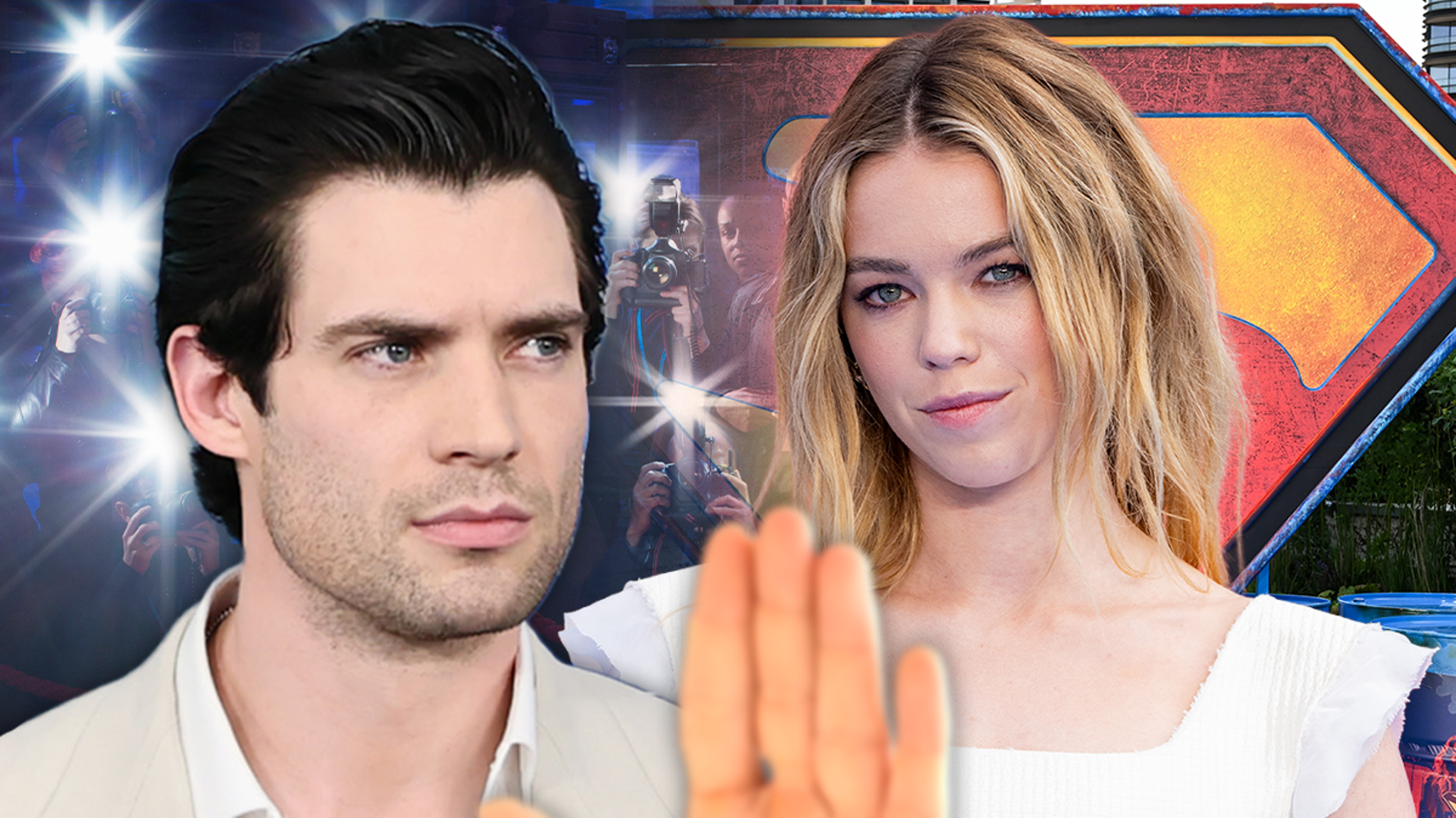 Superman Star David Corenswet Saves Supergirl Milly Alcock From Paparazzi Scrum!