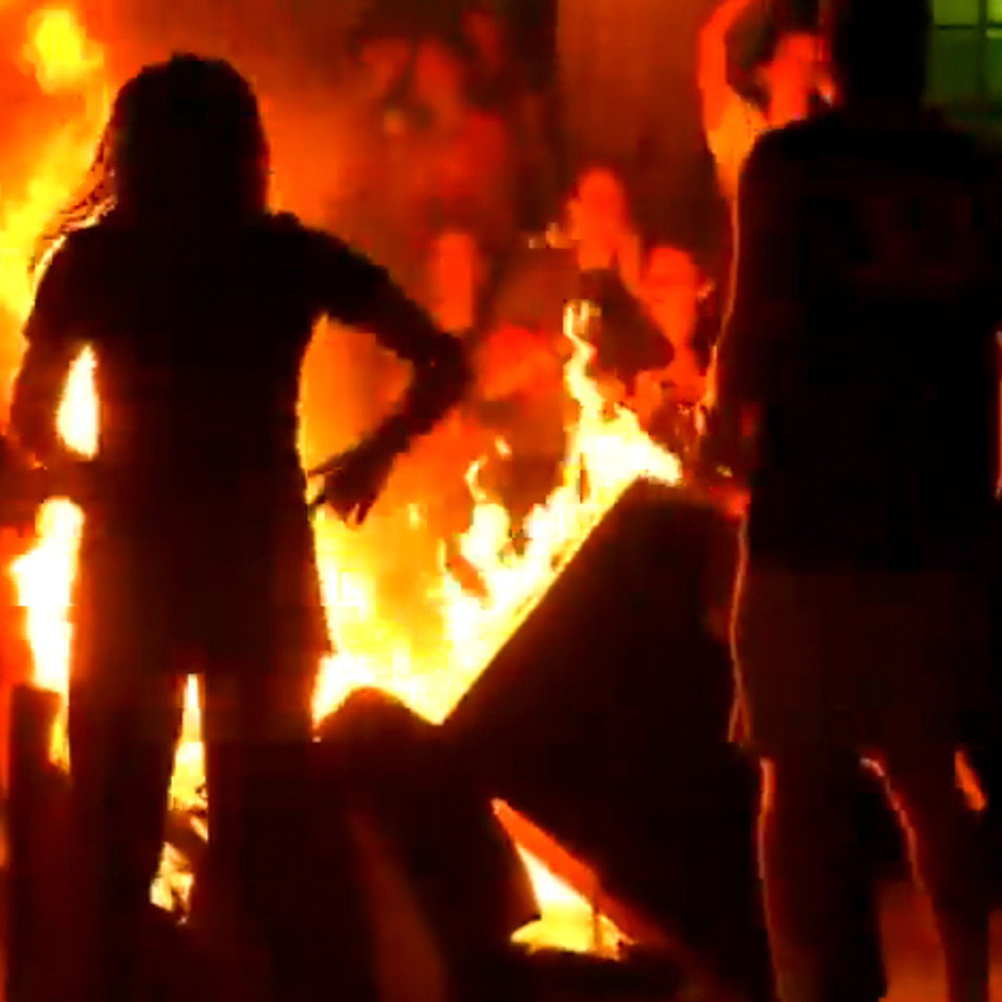 Virginia Fans Set Couches On Fire To Celebrate National Title