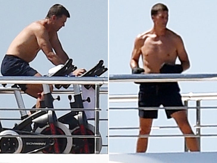 Tom Brady Topless Yacht Workout On Italian Vacation