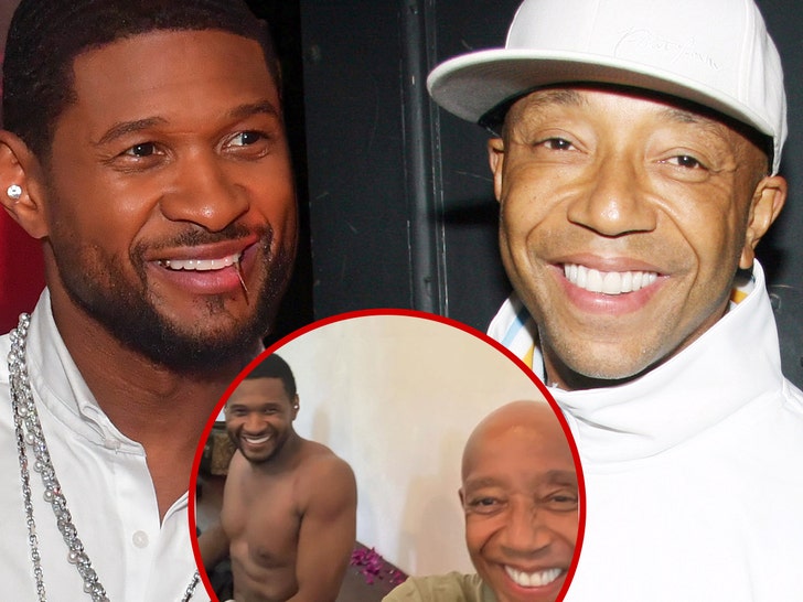 Usher Vacations in Bali with Russell Simmons, Partakes in Yoga Session