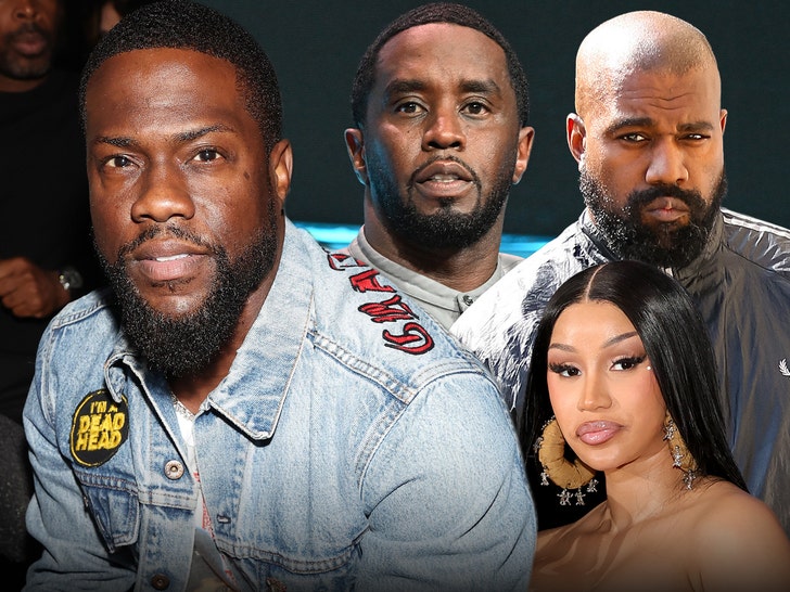 Kevin Hart Diddy Cardi B Kanye West Getty 1