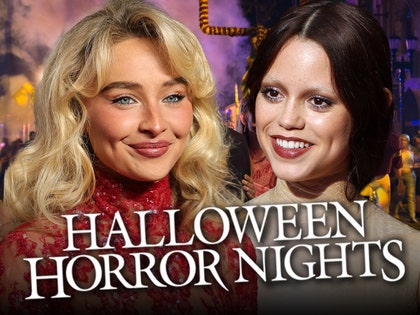 sabrina carpenter jenna ortega halloween horror nights getty 1