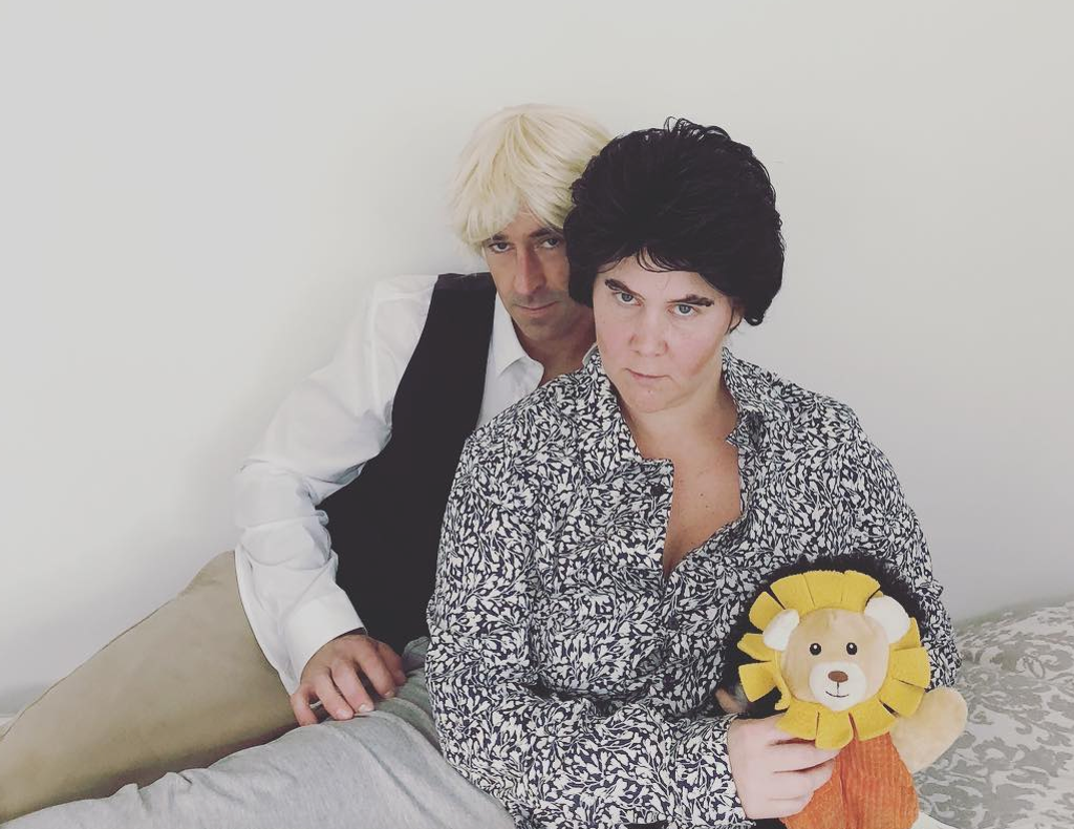Amy Schumer and her husband as Siegfried and Roy
