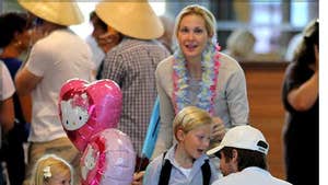 Kelly Rutherford -- Spends a Nice Holiday with Her Kids in France