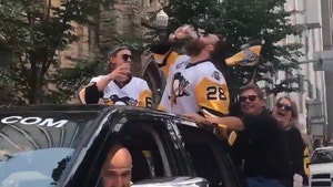 Pittsburgh Penguins Beer Chuggin' Victory Parade