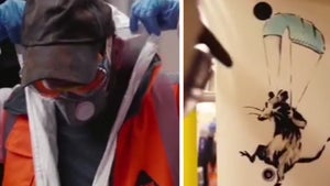 Banksy Tags Underground London Train With Masked Rats, COVID Commentary