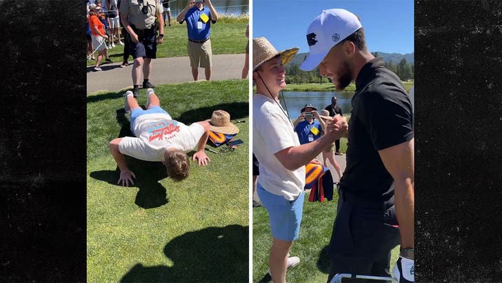 Steph Curry Fan Golf Turnuvası Sırasında İmza İçin 30 Şınav Yaptı