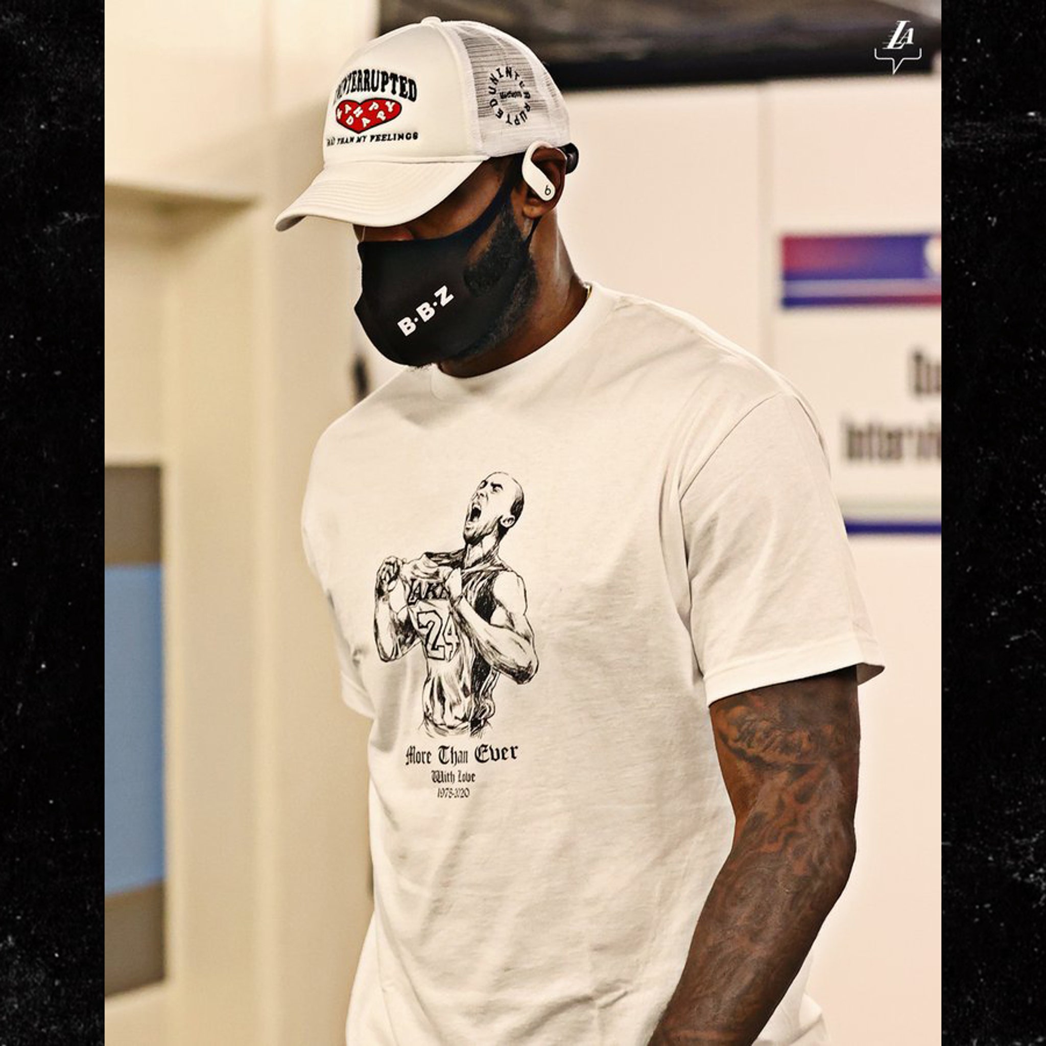 NBA Buzz - LeBron James arrives to the bubble rocking a Kobe