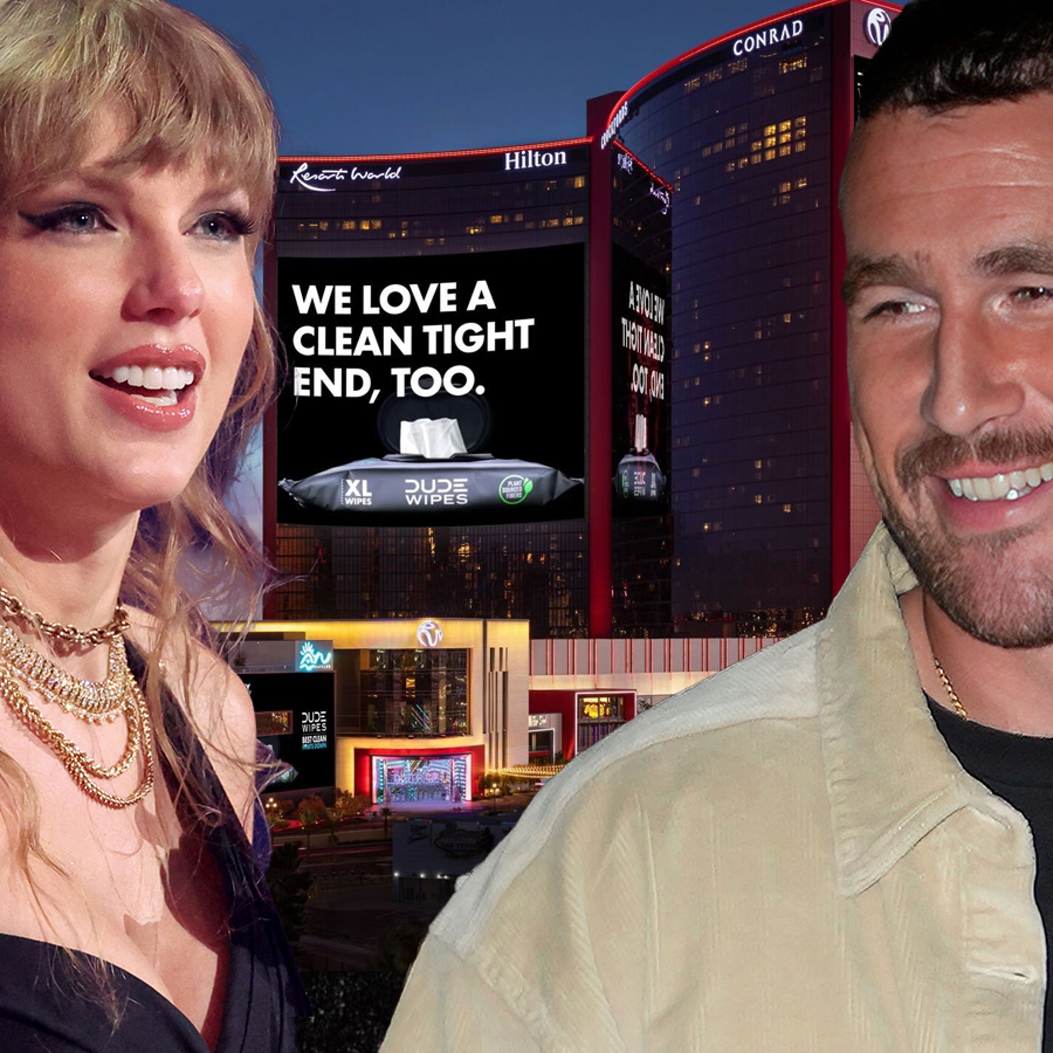 Taylor Swift, Travis Kelce Romance Inspires Funny Dude Wipes Super