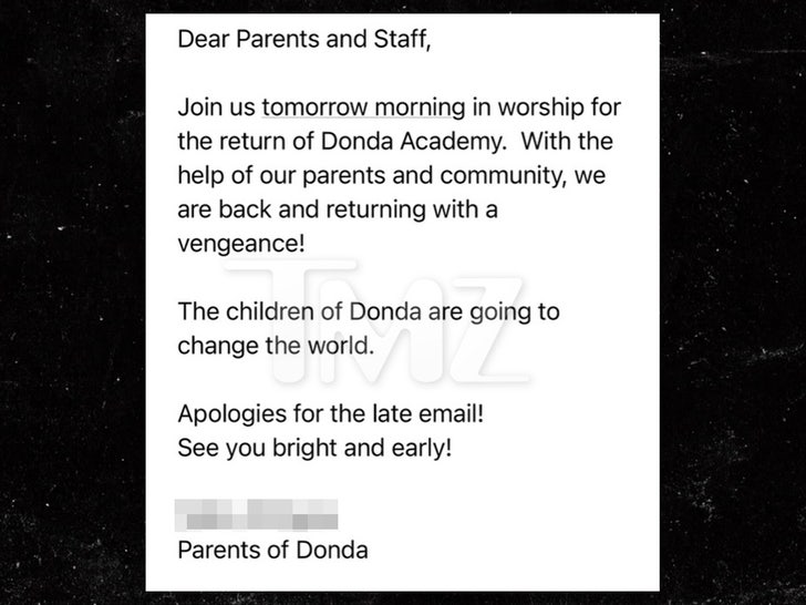 dear parent donda