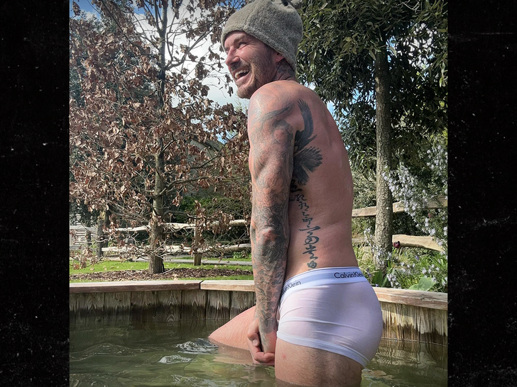 David Beckham in underwear
