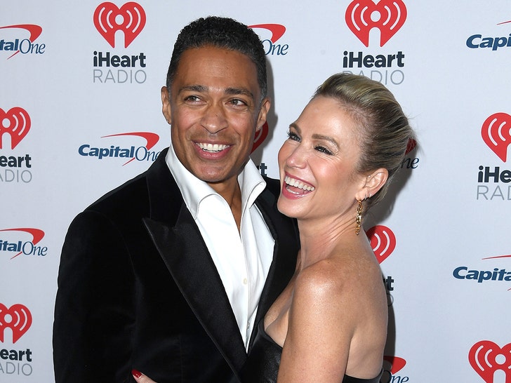 T.J. Holmes and Amy Robach Attend Jingle Ball 2023