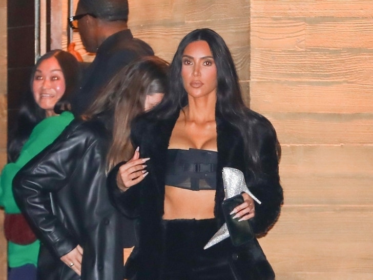 Kim Kardashian & Kanye West Reunite For Dinner with North