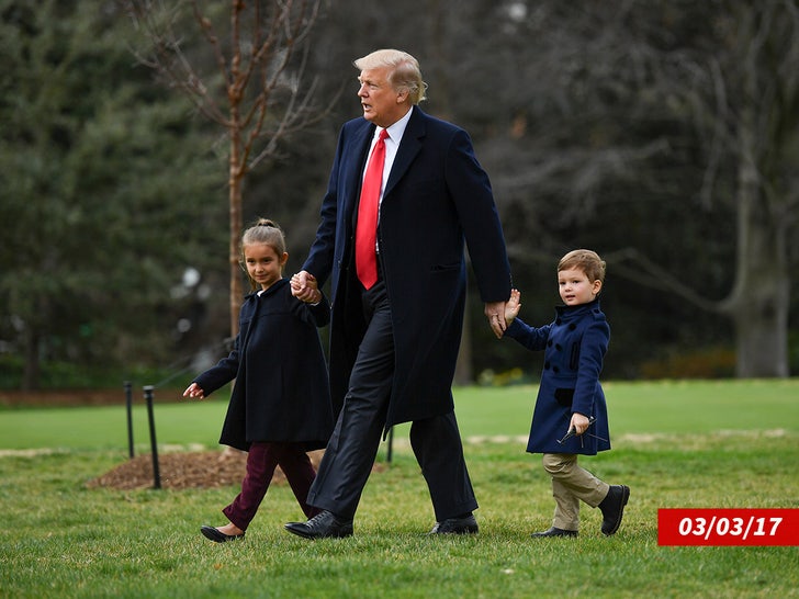 Donald Trump with his grandchildren_