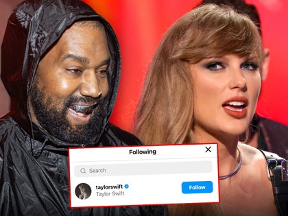 kanye west taylor swift instagram following