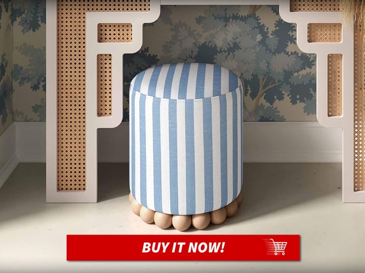 Dex-Pastel-Blue-Striped-Linen-Round-Ottoman-MAIN