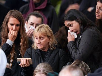 Queen Elizabeth II Funeral Sad Public Photos 3