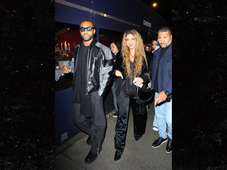 Shakira and Lucien Laviscount at Carbone in NYC