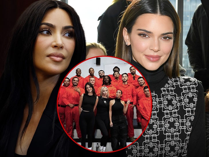 Kim Kardashian & Kendall Jenner Show Support For Prison Firemen Program