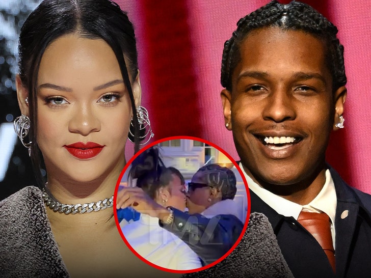 Rihanna and A$AP Rocky Appear Affectionate at NYC Awards Show, Video