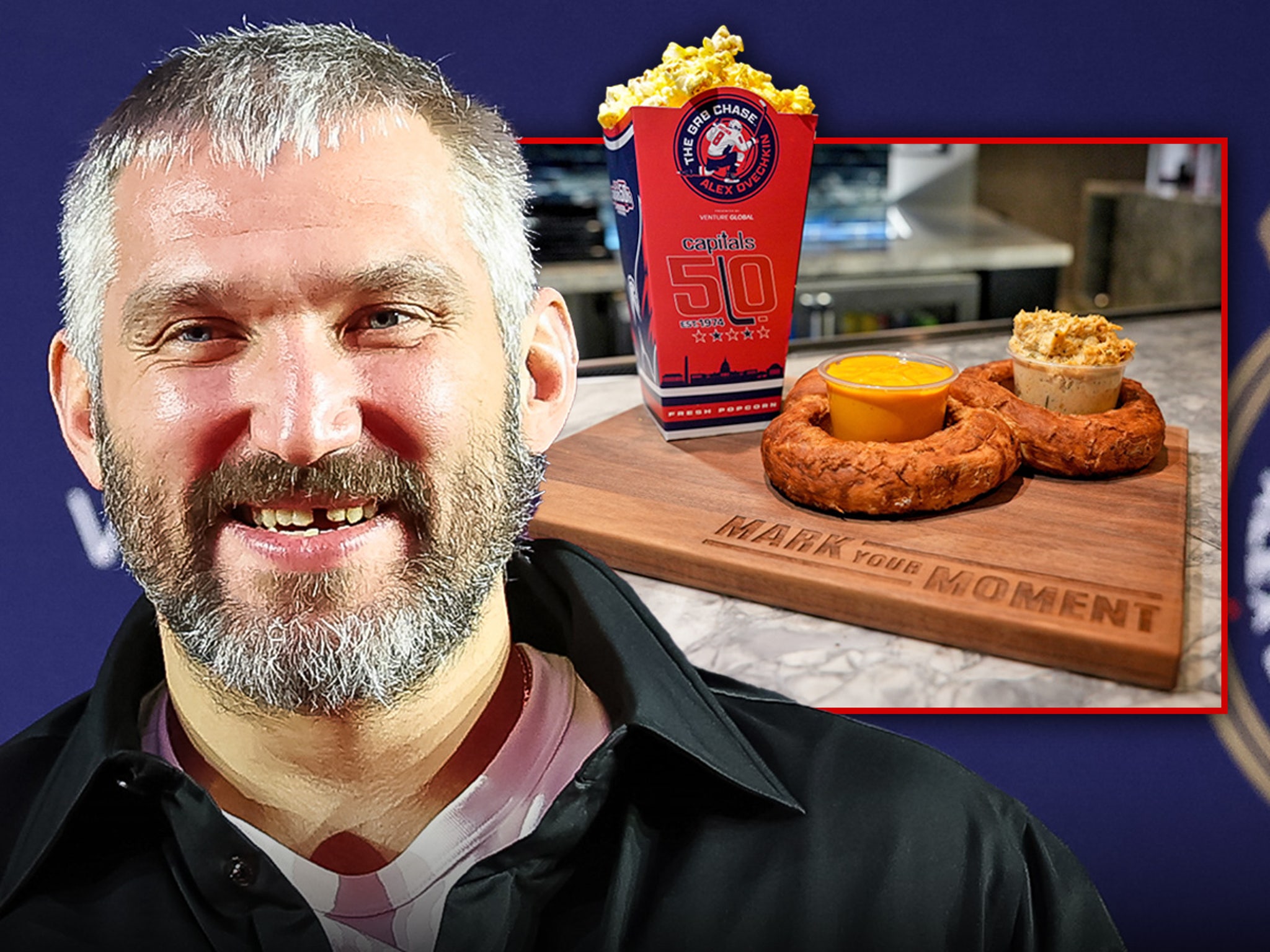 Capitals Serving Alex Ovechkin-Themed Pretzel During Playoff Run