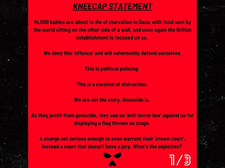 kneecap statement instagram 1