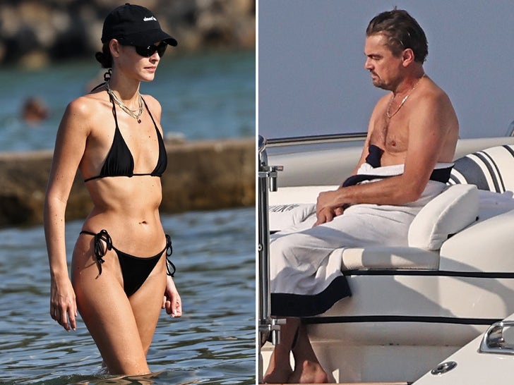 Model Vittoria Ceretti Cools Off While Leonardo DiCaprio Relaxes In Ibiza