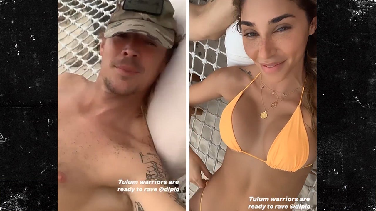 Chantel Jeffries Gets Cozy, Wet with Diplo in Mexico