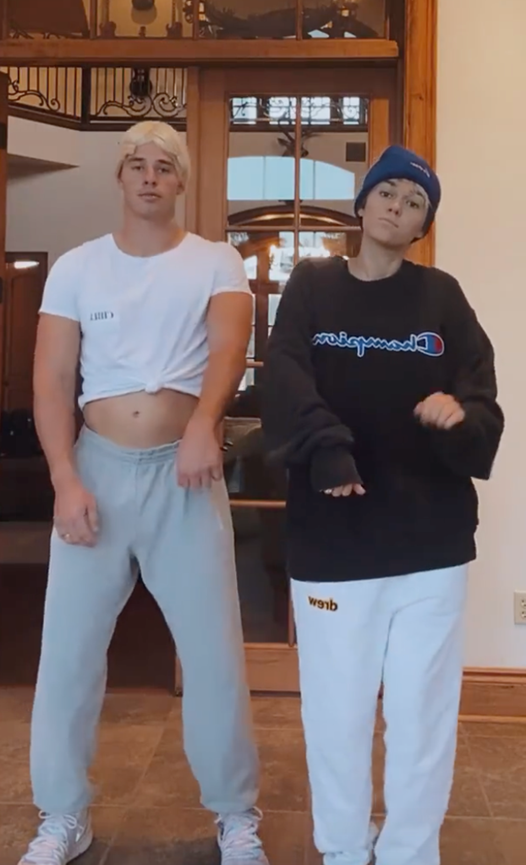 Sadie and Christian Huff as Justin and Hailey Bieber