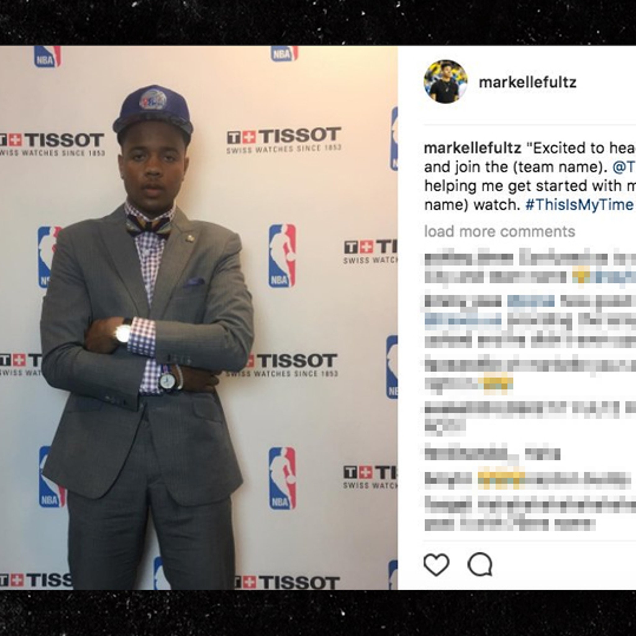 Markelle Fultz Forgets 76ers In 1st Draft Instagram Post