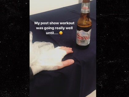 0206-nick-jonas-hurt-injured-hand-beer-snapchat-instagram-01