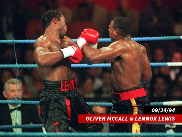 Oliver McCall lennox lewis