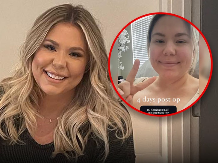 Kailyn Lowry breast reduction surgery post op