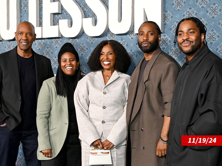 Denzel Washington, Katia Washington, Pauletta Washington, John David Washington e Malcolm Washington