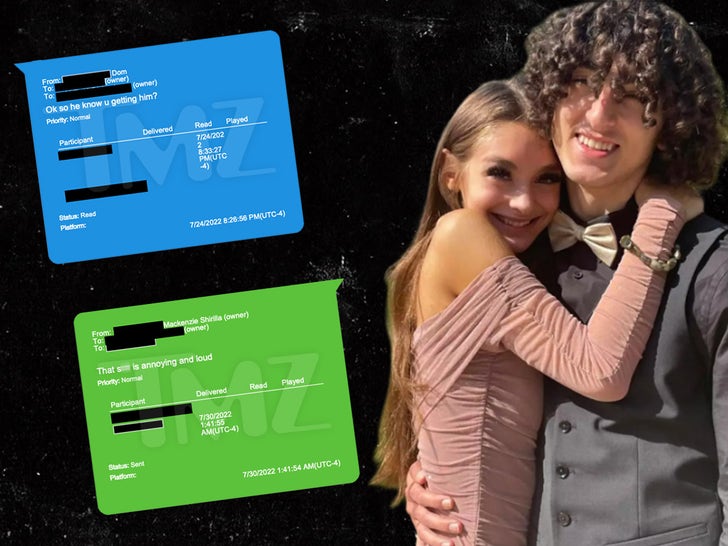 Mackenzie Shirilla's Last Few Texts With Late Boyfriend, Dominic Russo