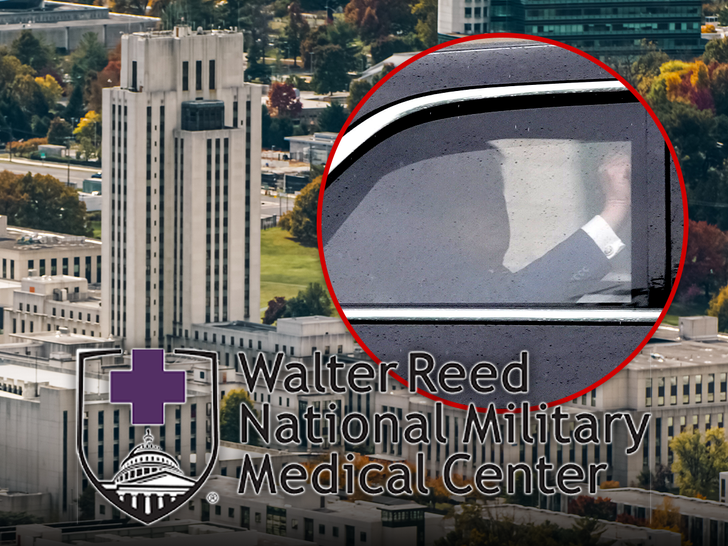 main donald trump walter reed medical hospital getty ap