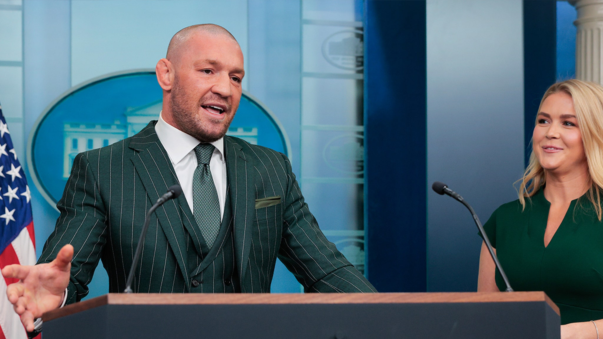 Conor McGregor Visits White House For Donald Trump's St. Patrick's Day Party