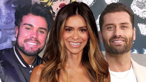 Taylor Frankie Paul is seen standing in between her exes Tate Paul and Dakota Mortensen.