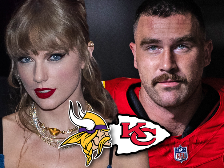 chiefs and vikings taylor swift kelce