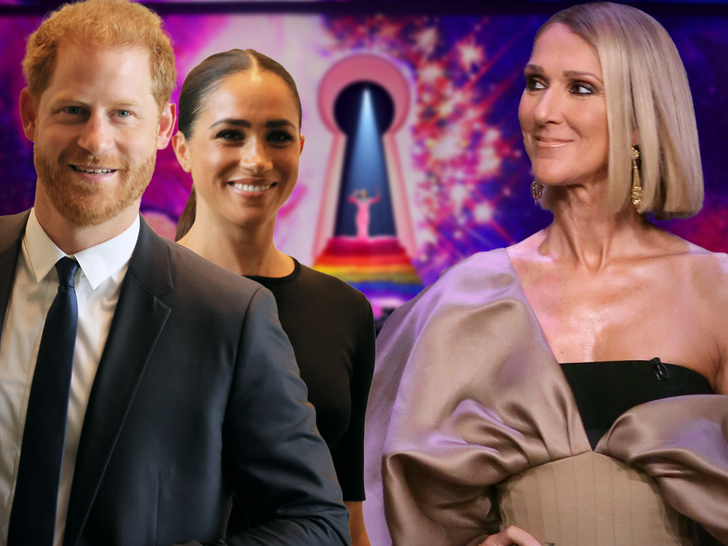 Harry, Megan Markle, Celine Dion at Last Katy Perry Show