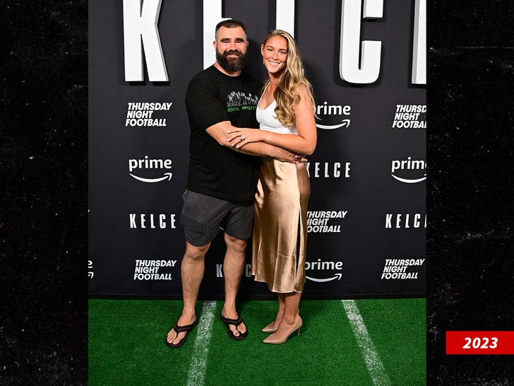 jason and kylie kelce getty 1