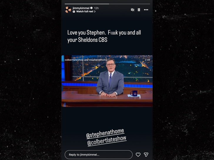jimmy kimmel and stephen colbert insta 1
